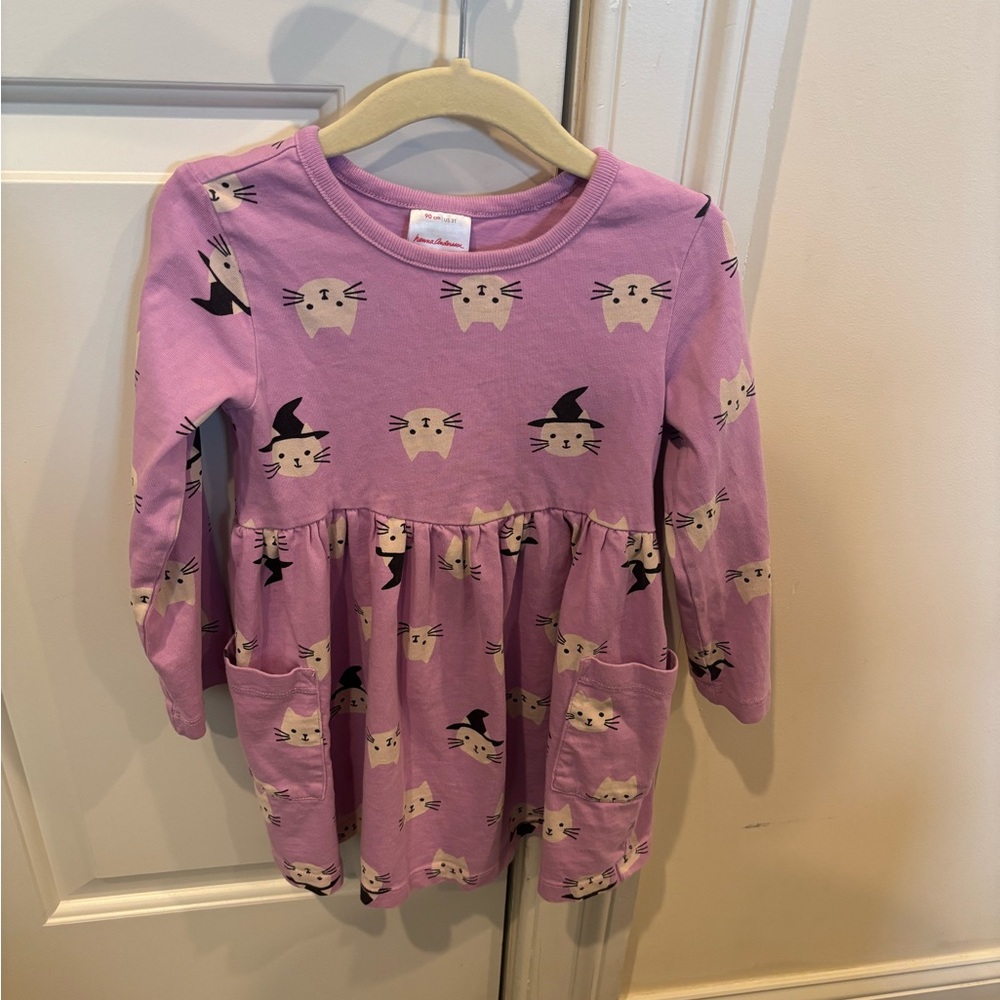 Hanna Andersson toddler girl cat dress